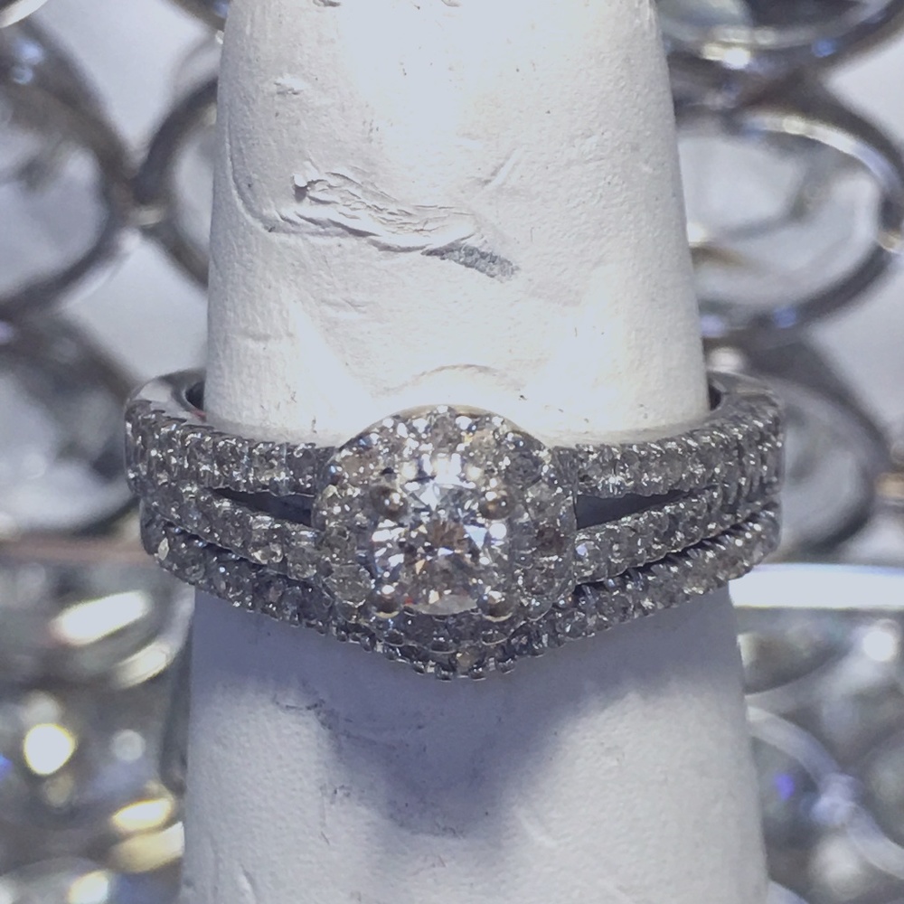 DIAMOND ENGAGEMENT RING-HALO STYLE (REG. $1999.00)